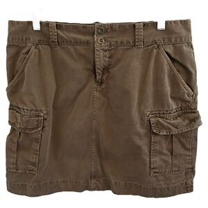 Old Navy Women’s Brown Cargo Mini Skirt ‎ Sz 12